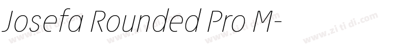 Josefa Rounded Pro M字体转换